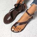 spring/summer new arrivals: european and american style women's thong sandals with buckle closure, flat sole, plus size available for cross-border e-commerce