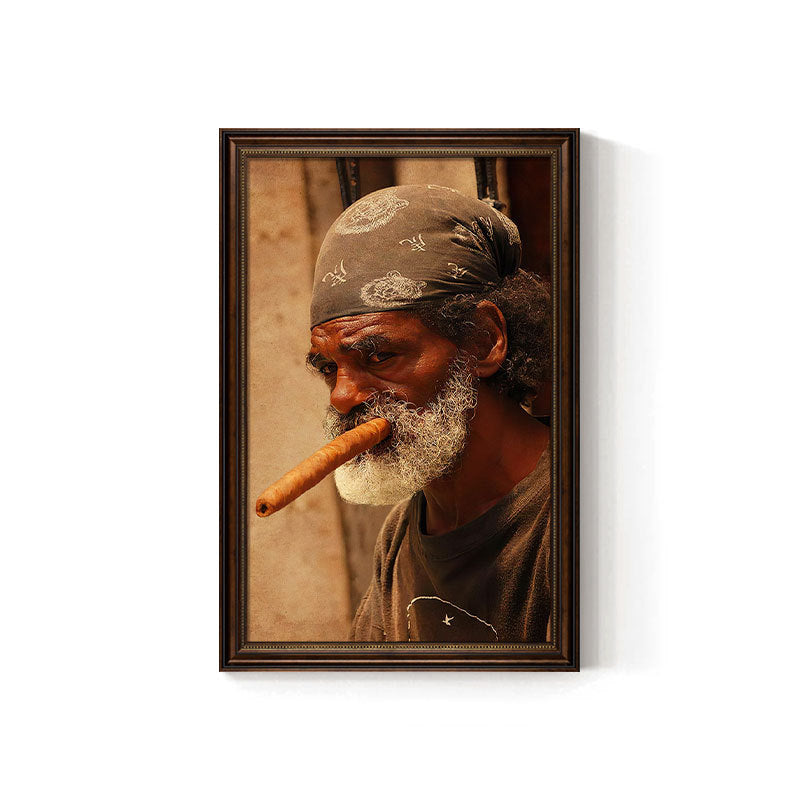 Churchill cigar bar decorative painting American celebrity retro bar club KTV box hanging painting tobacco and alcohol shop mural