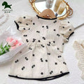 Korean style girls' summer new collection: sweet & chic chanel-inspired outfit - trendy short-sleeve top & skirt set for kids