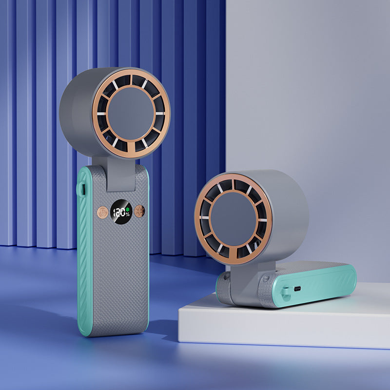 2026 cross-border southeast asia high-speed handheld fan - mini foldable semiconductor outdoor portable cooling fan