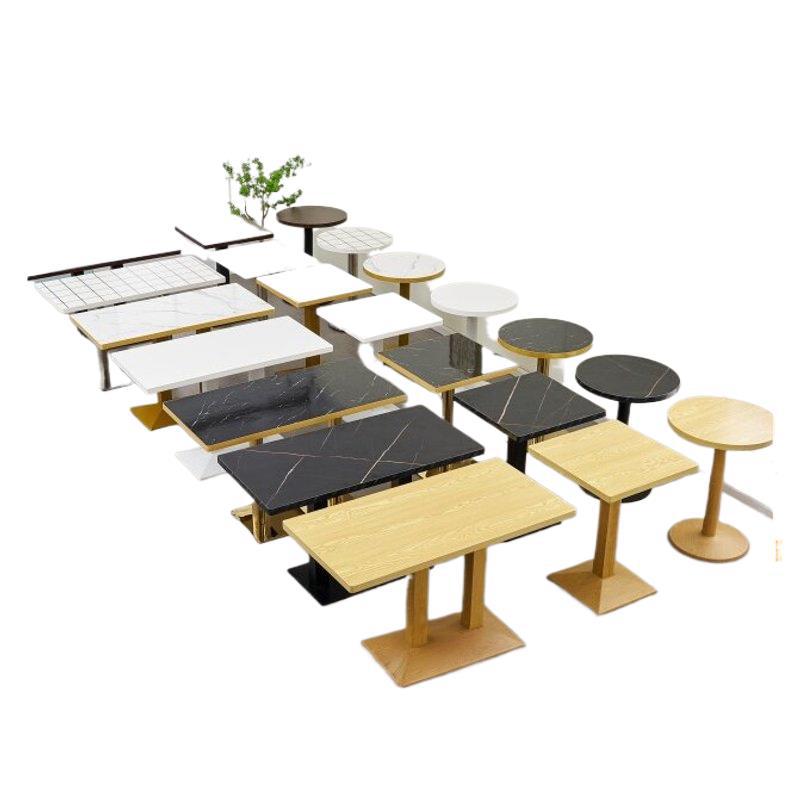Commercial dining tables for restaurants, cafes, and food courts - table and chair sets for breakfast, snacks, and fast food