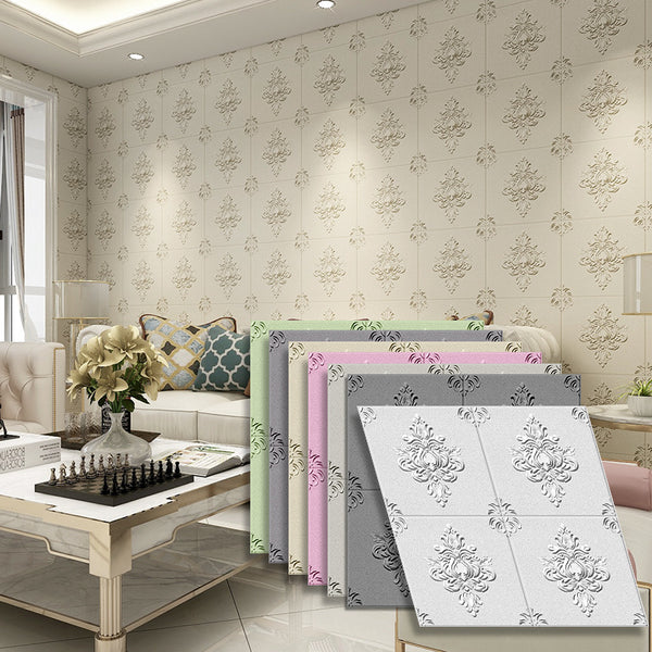 Wallpaper self-adhesive bedroom warm 3d three-dimensional wall sticker wallpaper background wall foam brick decoration waterproof and moisture-proof sticker
