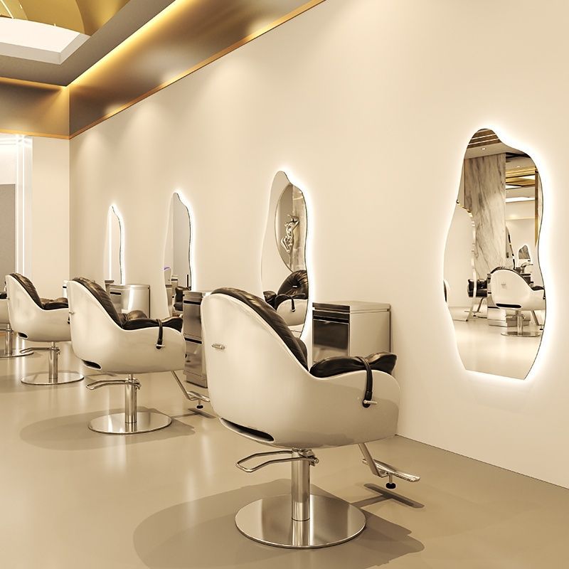 Hairdressing shop mirror table popular perm and dye hanging mirror hair salon special beauty mirror floor-standing hair cutting mirror hair salon special mirror
