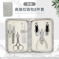Zipper bag 8-piece set (grey)