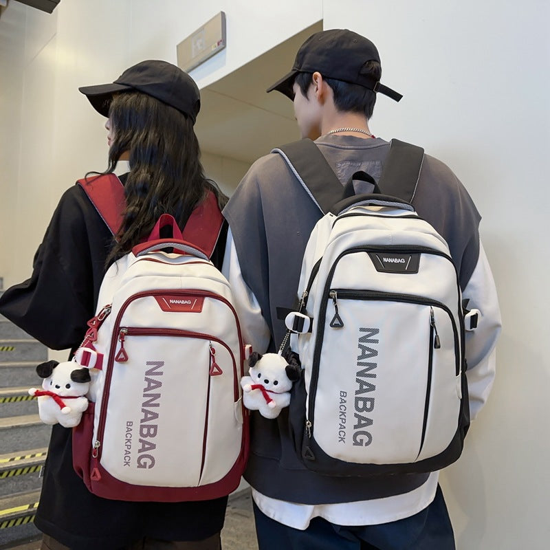 New Oxford cloth backpack Fashion Oxford backpack Korean version casual backpack Middle school bag Backpack