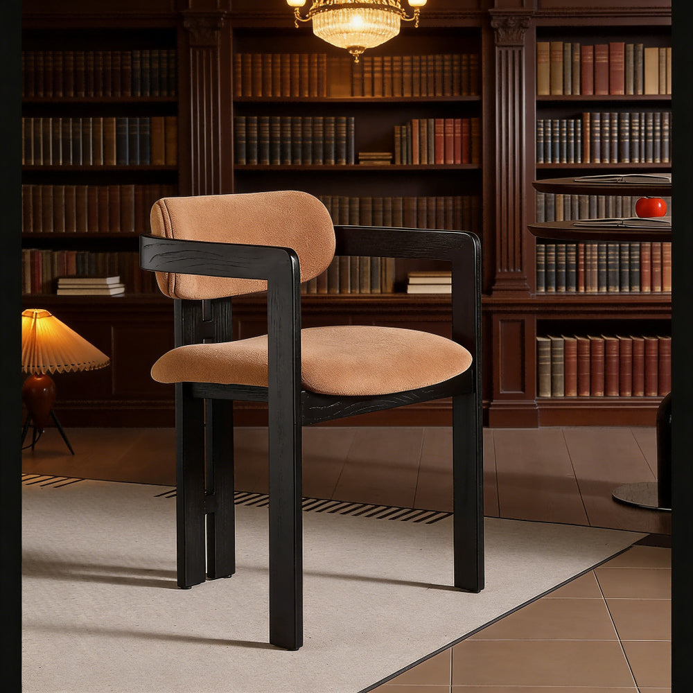 Italian light luxury solid wood dining chair hotel negotiation chair back tea chair makeup stool casualfor home study desk chair