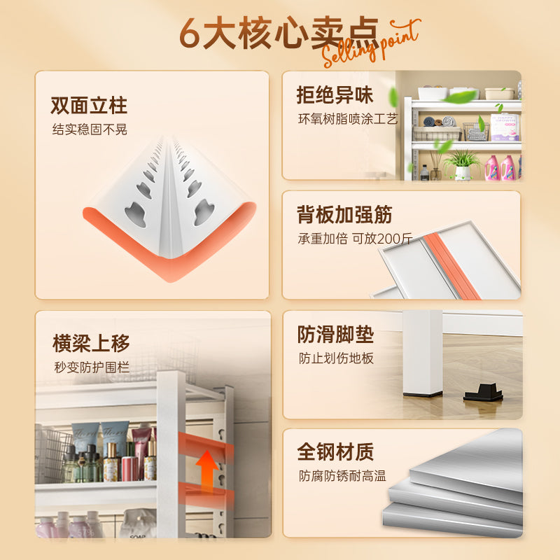 Washing machine rack - freestanding laundry shelf for home, balcony, over toilet storage, bathroom toilet storage rack