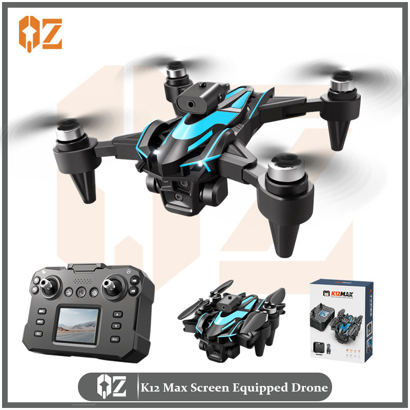 K12max drone - long-endurance professional aerial photography drone with screen, remote control, brushless motor, quadcopter toy