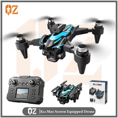 K12max drone - long-endurance professional aerial photography drone with screen, remote control, brushless motor, quadcopter toy