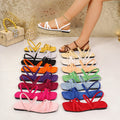 new elegant comfortable export-style women's flat sandals with ankle strap detail - wholesale fashion for everyday wear