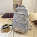 K-style cartoon dachshund dog backpack for women, large capacity, junior high school student school bag, frosted flap pocket pants, two-dimensional pain bag