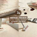 Carpet living room no-wash and wipeable medieval cream style soundproof bedside bedroom non-slip sofa floor mat full coverage large area