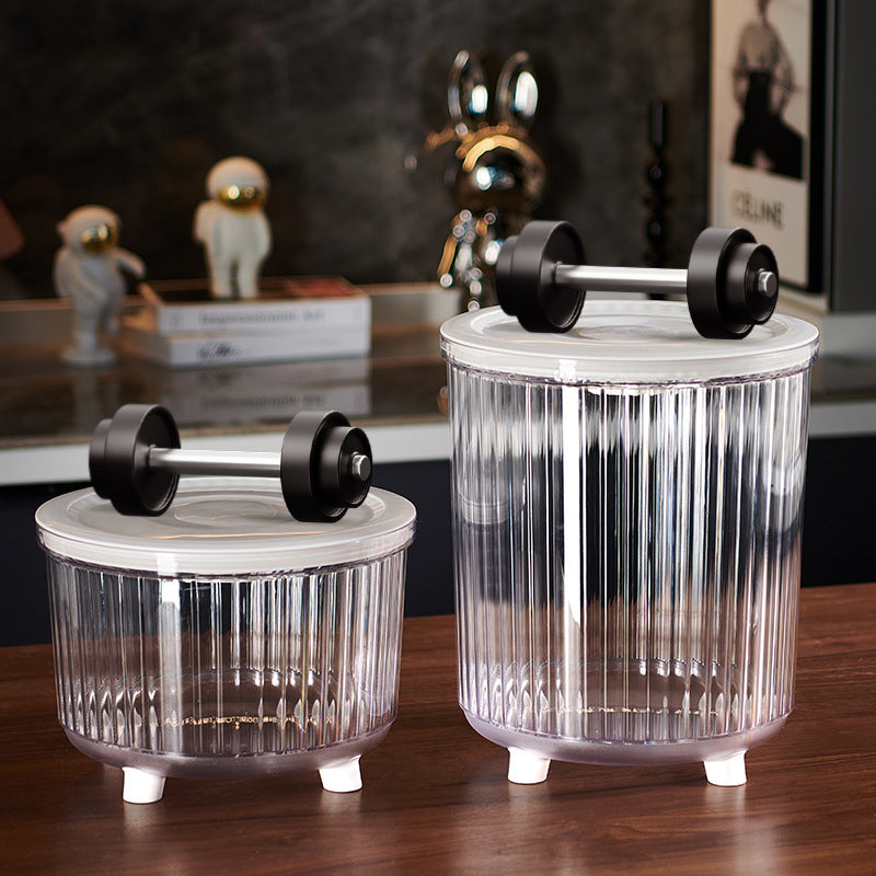 Pet grain cat food storage bucket food grade household sealed moisture-proof grain storage bucket plastic sealed storage rice storage bucket