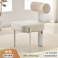 Italian minimalist dining table and chairs, light luxury chairs, home backrest chairs, cream style - direct from the source factory