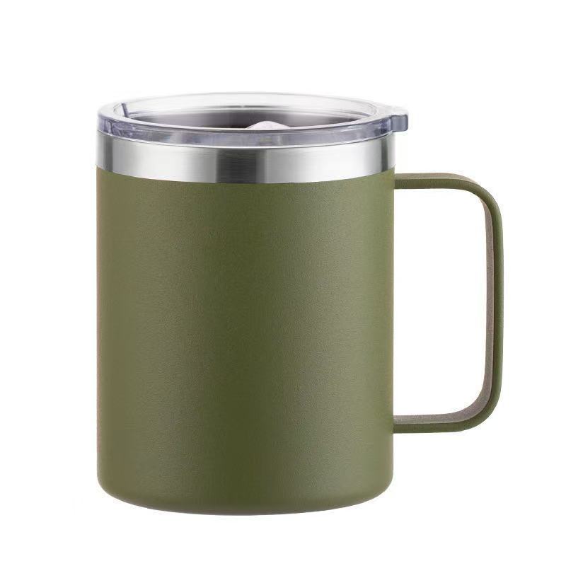 spray plastic 12oz stainless steel mug casual business coffee cup personalized sublimation thermos cup wholesale