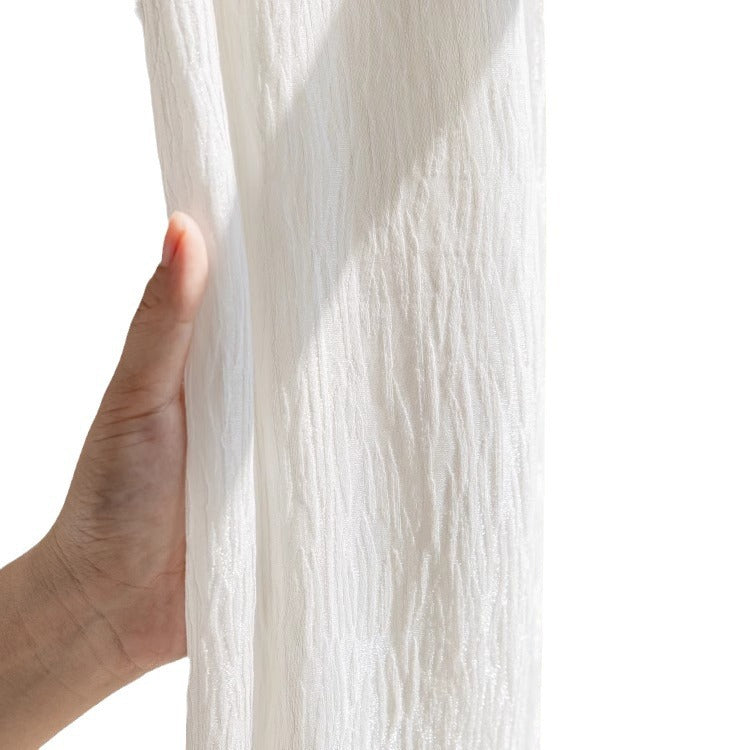 New arrival galaxy window screen bedroom classy sense gauze curtain light-proof and opaque shaoxing keqiao curtain wholesale white gauze