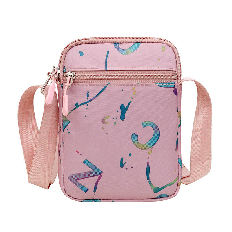 Fashion bronzing letter new shoulder bag women's lightweight and versatile Korean version messenger bag portable commuter mobile phone small square bag