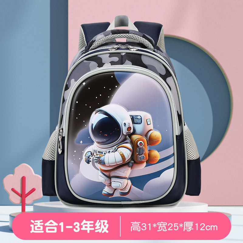2024 cross-border school backpack for grades 3-6: large capacity, cartoon design, stylish, lightweight backpack with compartment