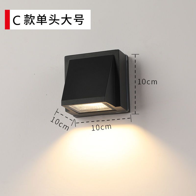 Led wall lamp hotel courtyard balcony waterproof stair aisle outdoor wall washer up and down light wall illumination light
