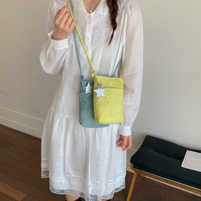 2026 spring/summer new arrival: minimalist & versatile crossbody bag - women's ins style star charm phone bag & coin purse