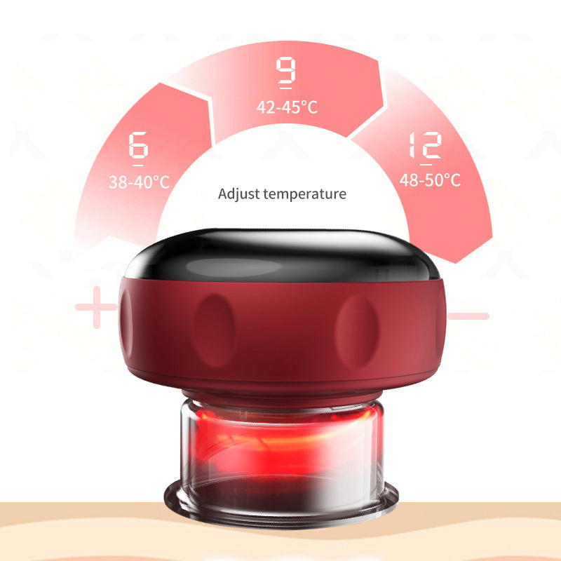 For homeelectric cupping device intelligent temperature moxibustion scraping device portable vacuum negative pressure walking tank suction machine electric scraping device