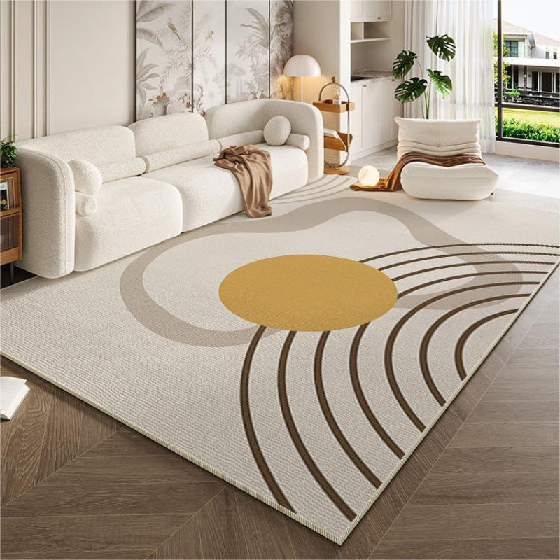 Cream style living room carpet accessible luxuryclassy sofa coffee table blanket for home non-slip carpet foot pad bedroom bedside blanket