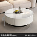 Italian solid wood coffee table living room glass modern round for homeaccessible luxury tea table casualnormcoreclassy side table combination