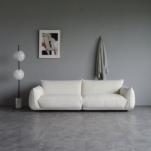 Nordic living room three-person fabric sofa simple and modern Italian light luxury Japanese small apartment double down sofa