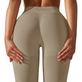 European and american new seamless yoga outfit sexy backless sports bra high waist butt lifting leggings running fitness wear for women
