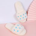 Export cotton slippers, fur slippers, women's indoor home, fall and winter short stuffedflats open slippers, large size slippers