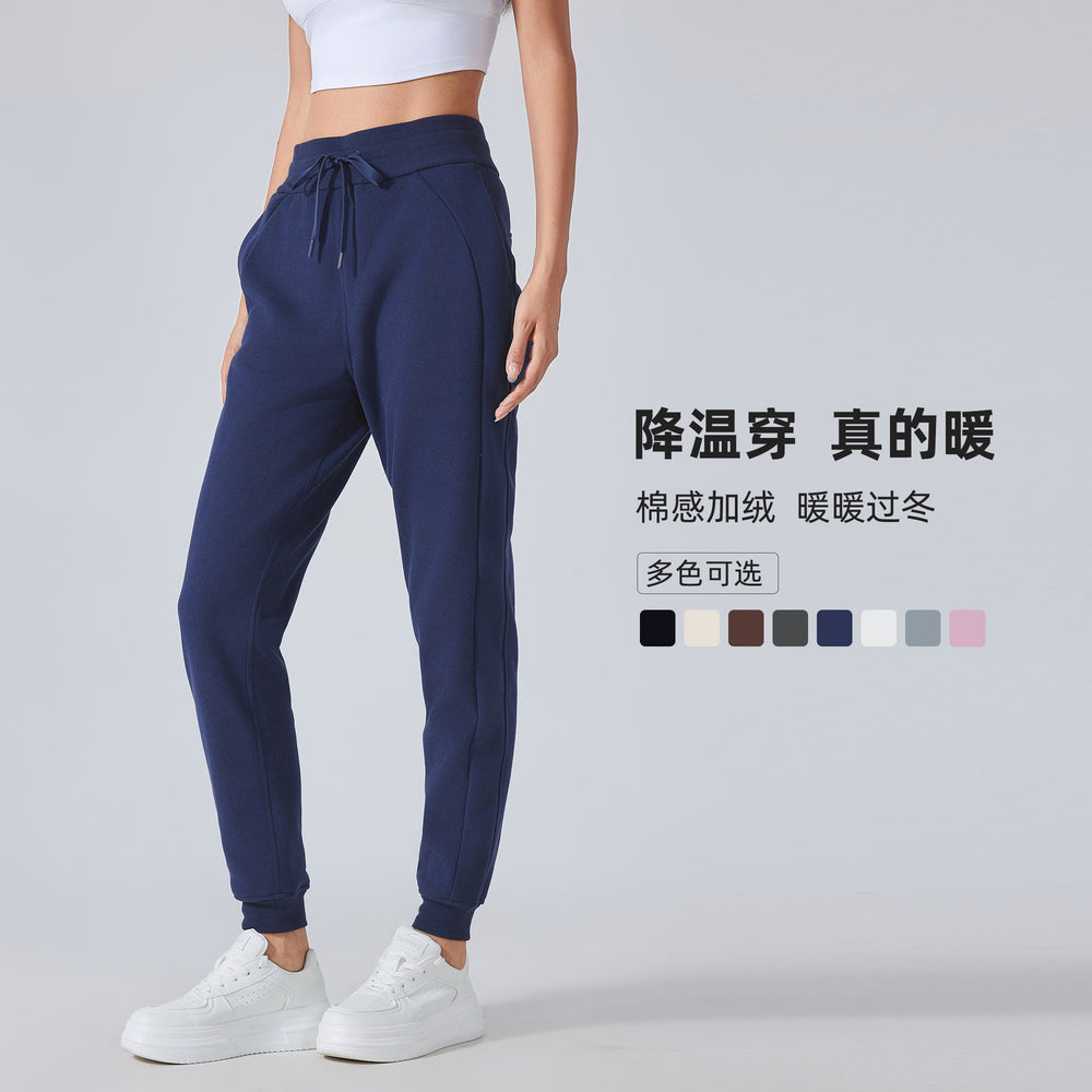 Women's high-waisted, loose-fit joggers - versatile activewear for fall/winter: perfect for outdoor fitness, yoga, and casual wear (daw153)