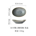 10inch clay candy bowl-gray crystal