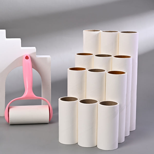 Processing custom sticky roll paper Tear-off sticker Replacement paper core Clothes hair removal roll paper Pet hair removal artifact