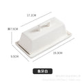 Minimalist ceramic butter dish with lid - amazon butter dish, rectangular butter tray, cheese & butter box