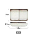 Mocha double grid dish