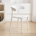 Scandinaviancasual modern thickened plastic chair for home dining table and chairs stackable back chair stool desk horn chair