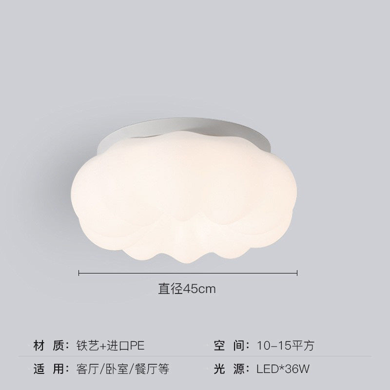 [Strict selection] Bedroom lamp full spectrum eye protection led pumpkin lamp simple master bedroom Zhongshan lamp cloud ceiling lamp