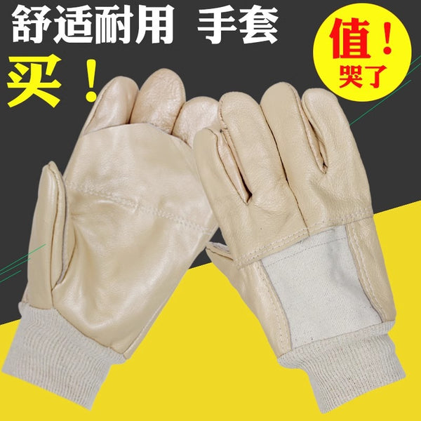 Wear-resistant welder welding gloves Gatto thermal insulation and high temperature protection gloves First layer cowhide seafarer welding gloves