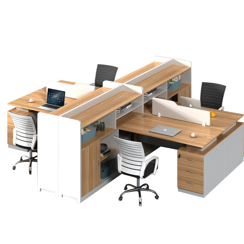 Saint li office desk and chair set - minimalist modern office partition desk for employees and finance staff