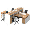 Saint li office desk and chair set - minimalist modern office partition desk for employees and finance staff