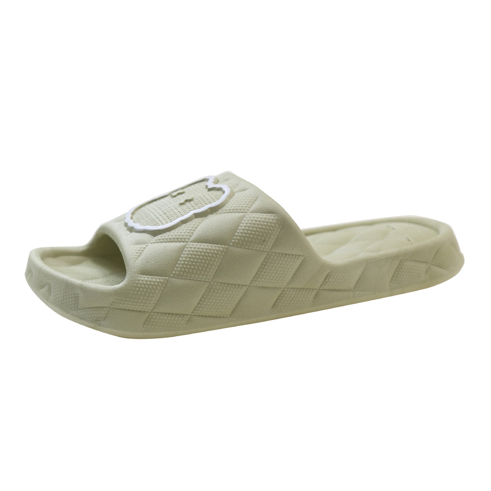 2024new arrival women's summer cartoon big bear home thick sole one-word casual beach slippers for women