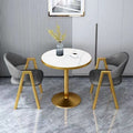 Nordic style negotiation table and chair combination, simple small apartment, milk tea balcony casual small round table, balcony tea table and chair