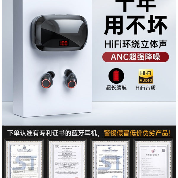 Wireless Bluetooth headset 2025 new in-ear high sound quality noise reduction, long battery life and large battery life are genuine.