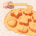 Harvest festival pumpkin silicone cake mold leaf handmade soap mold cold process home baking mold cross-border hot selling halloween