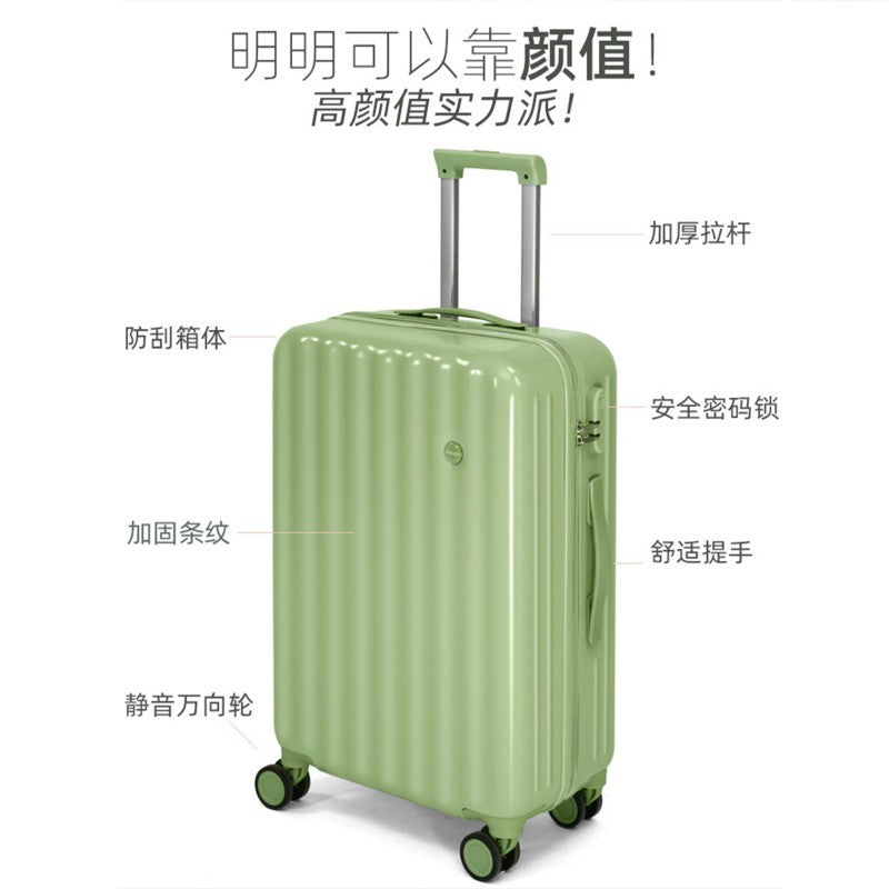 Processing suitcase Women's trolley case Men's strong and durable Student universal wheel password Suitcase Leather case Sub-bag