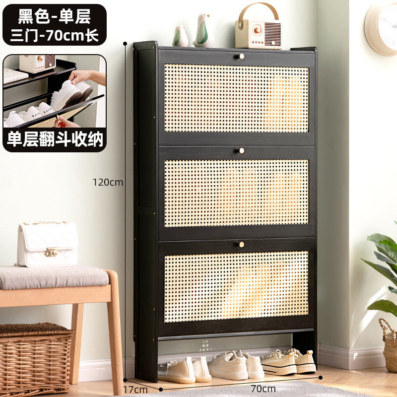 Simple shoe rack household door multi-layer with door dust-proof entry shoe rack shoe cabinet high vertical integrated storage rack