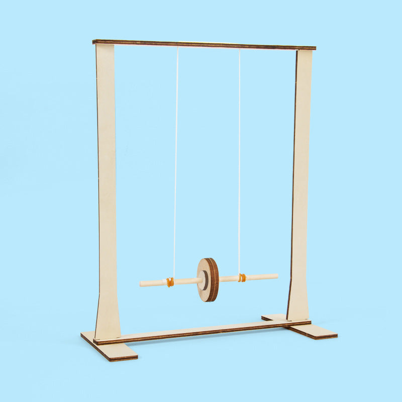 Science experiment DIY Maxwell rolling pendulum energy conversion kinetic energy potential energy physics gravity children's technology production