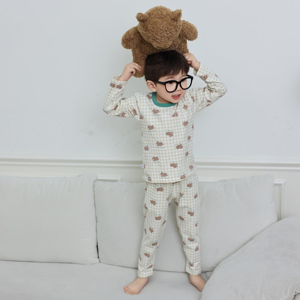 New children's home wear set: boneless, class a, pure cotton loungewear for baby boys and girls - autumn collection