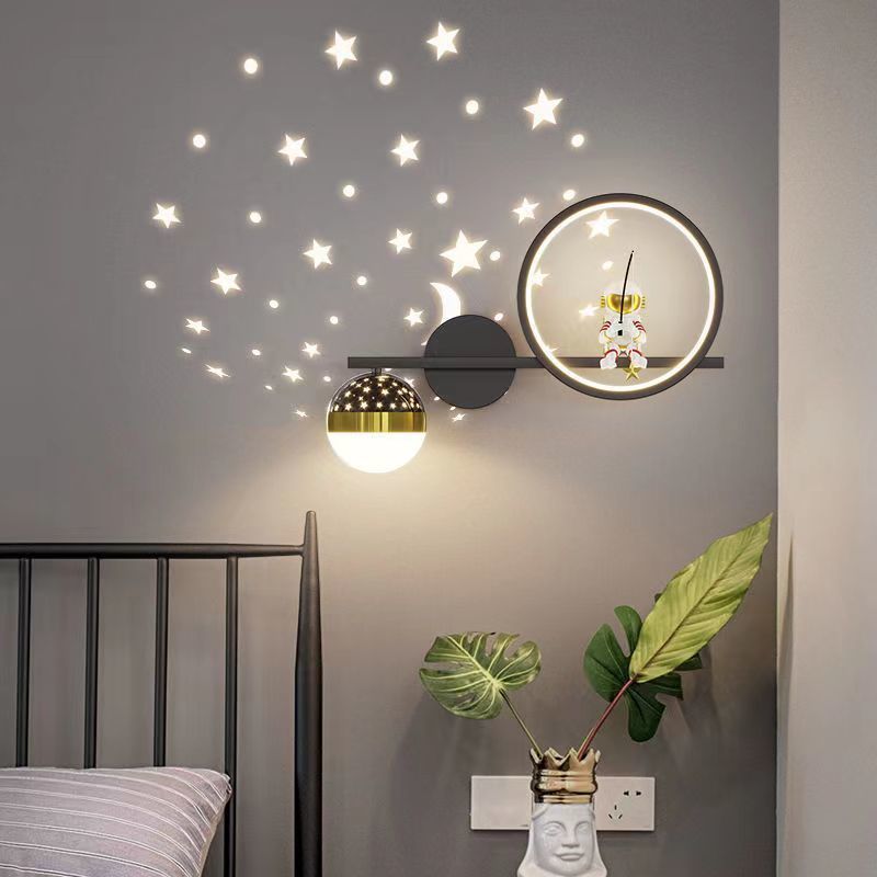 Bedroom bedside wall lamp corridor lamp stair lamp deer head stylish creative modern casual scandinavian living room background wall lamp