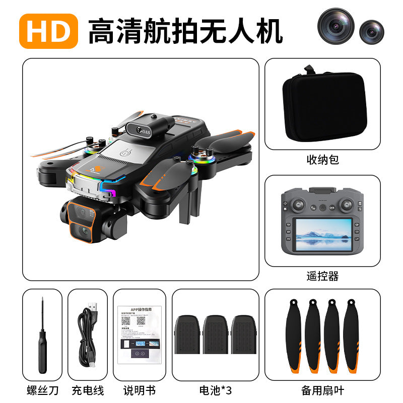 Z2 pro drone with screen, esc, dual camera, obstacle avoidance, optical flow positioning, hd aerial photography, long endurance remote control aircraft